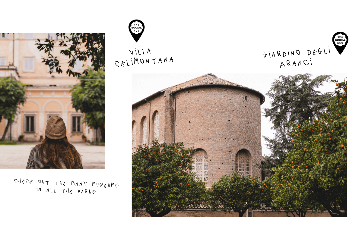 Historic park and an Orange Garden in Rome 